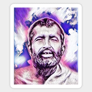 Ramakrishna Pink Portrait | Ramakrishna Artwork 6 Magnet